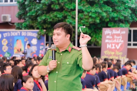 Phóng sự Công An Thành phố  Hà Nội tuyên truyền về ma túy tại trường Đoàn Thị Điểm