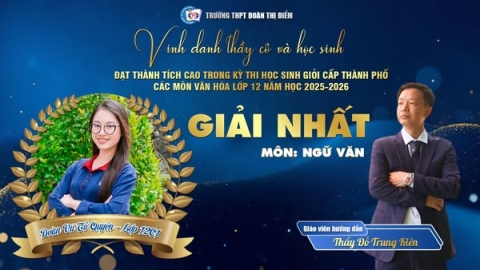 VINH DANH HỌC SINH GIỎI CẤP THÀNH PHỐ NĂM HỌC 2025 – 2026